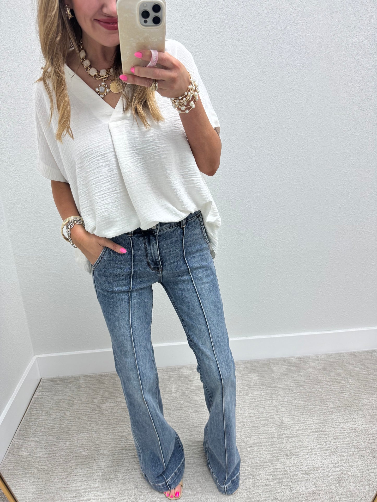 Judy Blue Front Seam Trouser Jeans FS