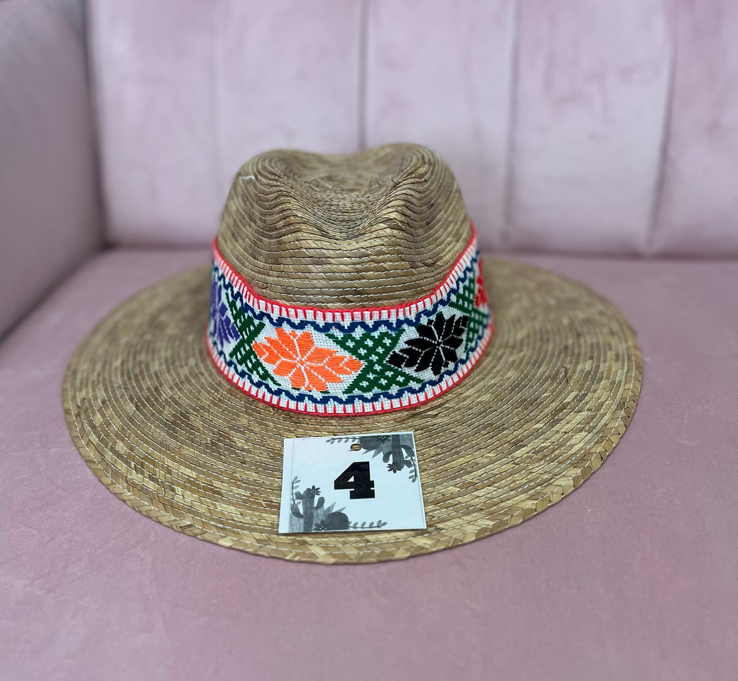 Palm Leaf Banded Hats (Multiple Styles)