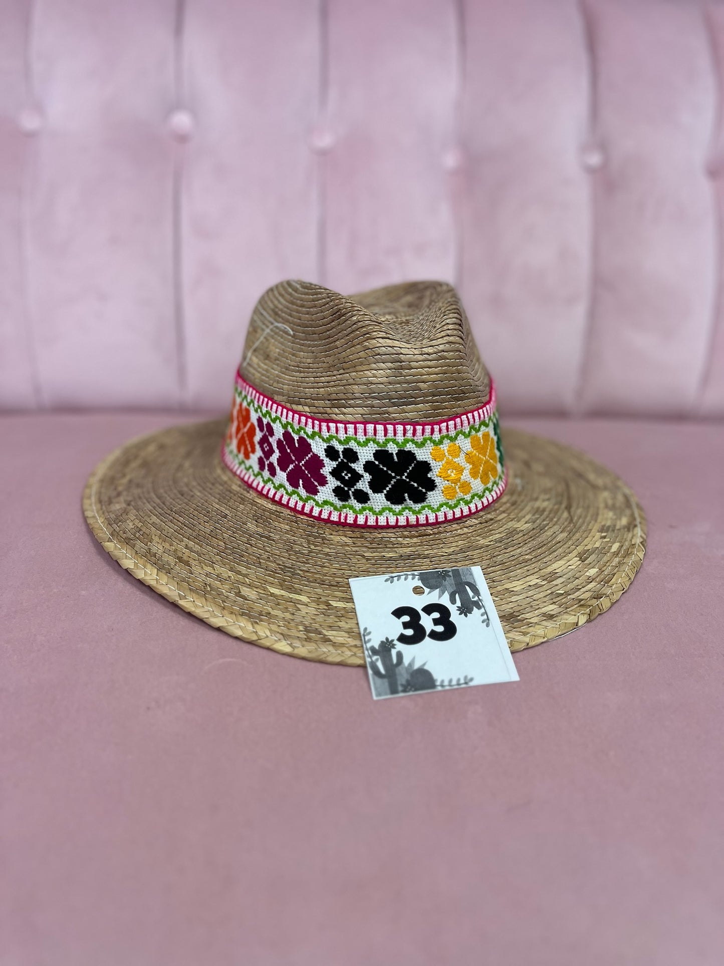 Palm Leaf Banded Hats (Multiple Styles)