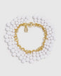White Bead Magnetic Bracelet