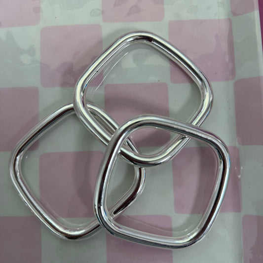 Set of 3 Square Bangles- 3 colors