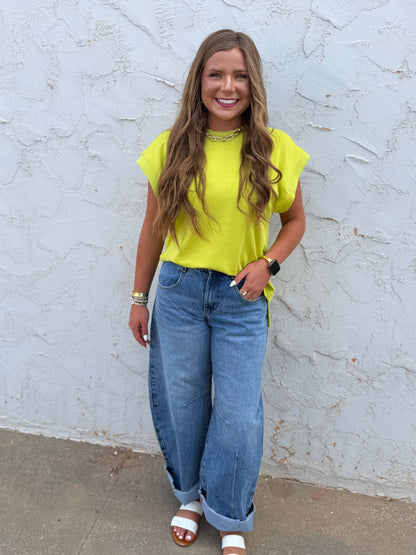 Wide Leg Barrel Denim Jeans