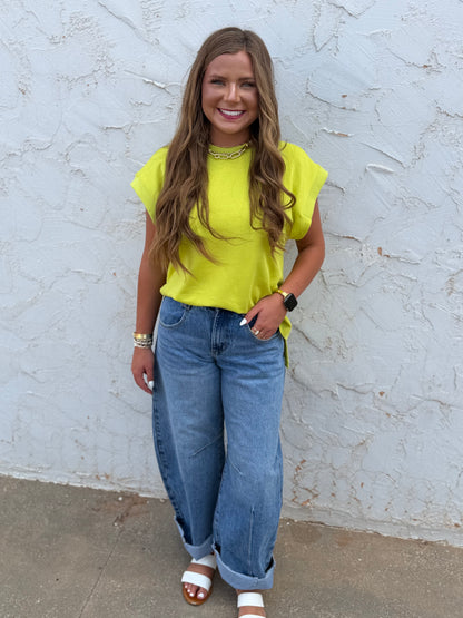 Wide Leg Barrel Denim Jeans