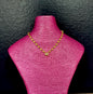Bead Crystal Necklace (Gold and Silver)