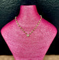 Bead Crystal Necklace (Gold and Silver)