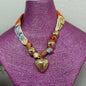Jewelry Scarfs Orange Horse with Gold Heart