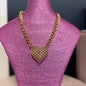 Gold Woven Heart Necklace
