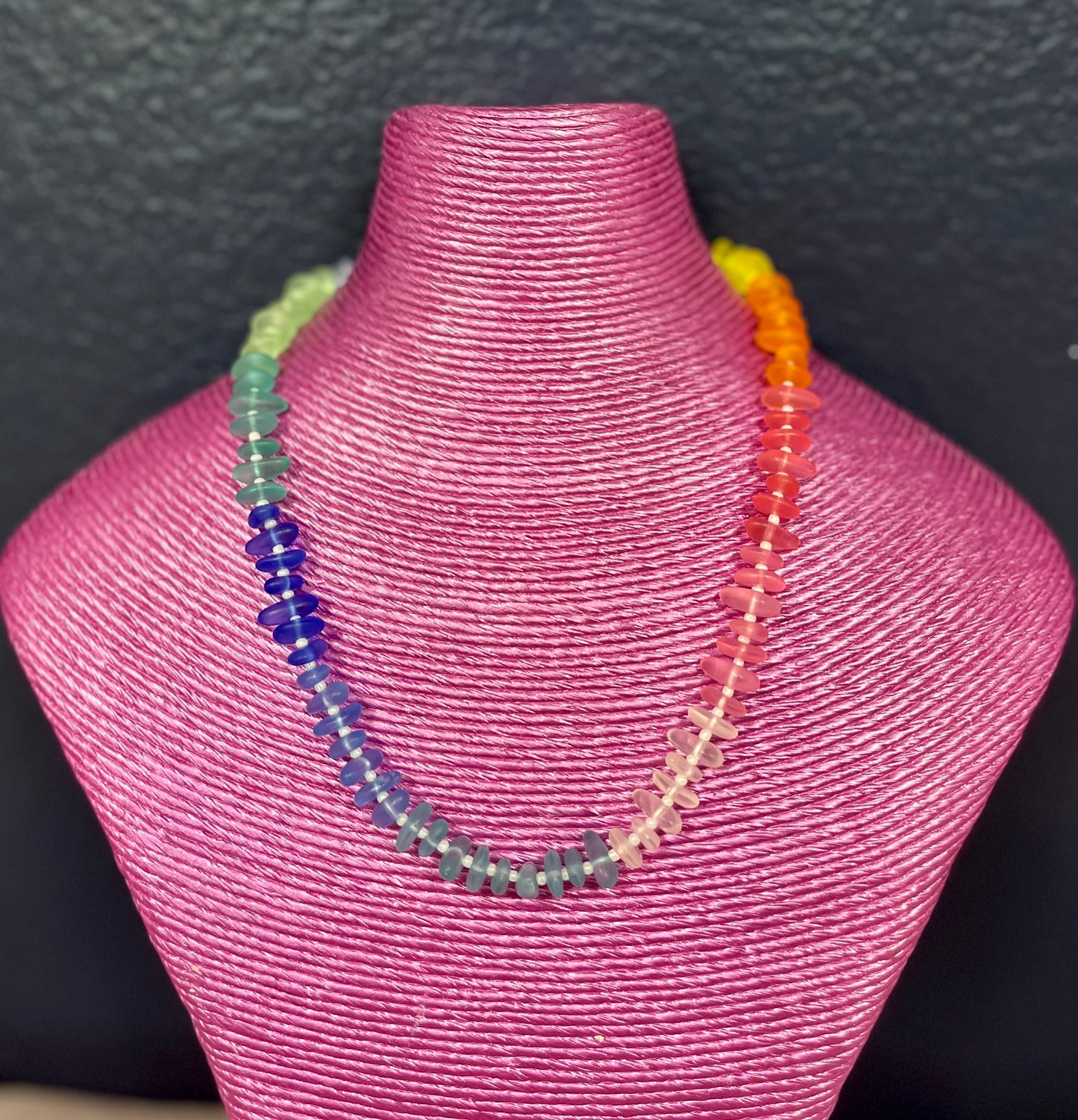 Multi Color Beaded Necklace
