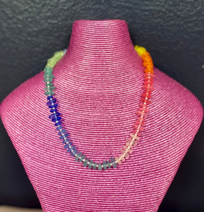Multi Color Beaded Necklace