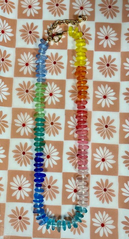Multi Color Beaded Necklace