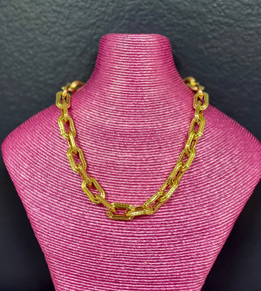 Thick Link Gold Magnetic Necklace