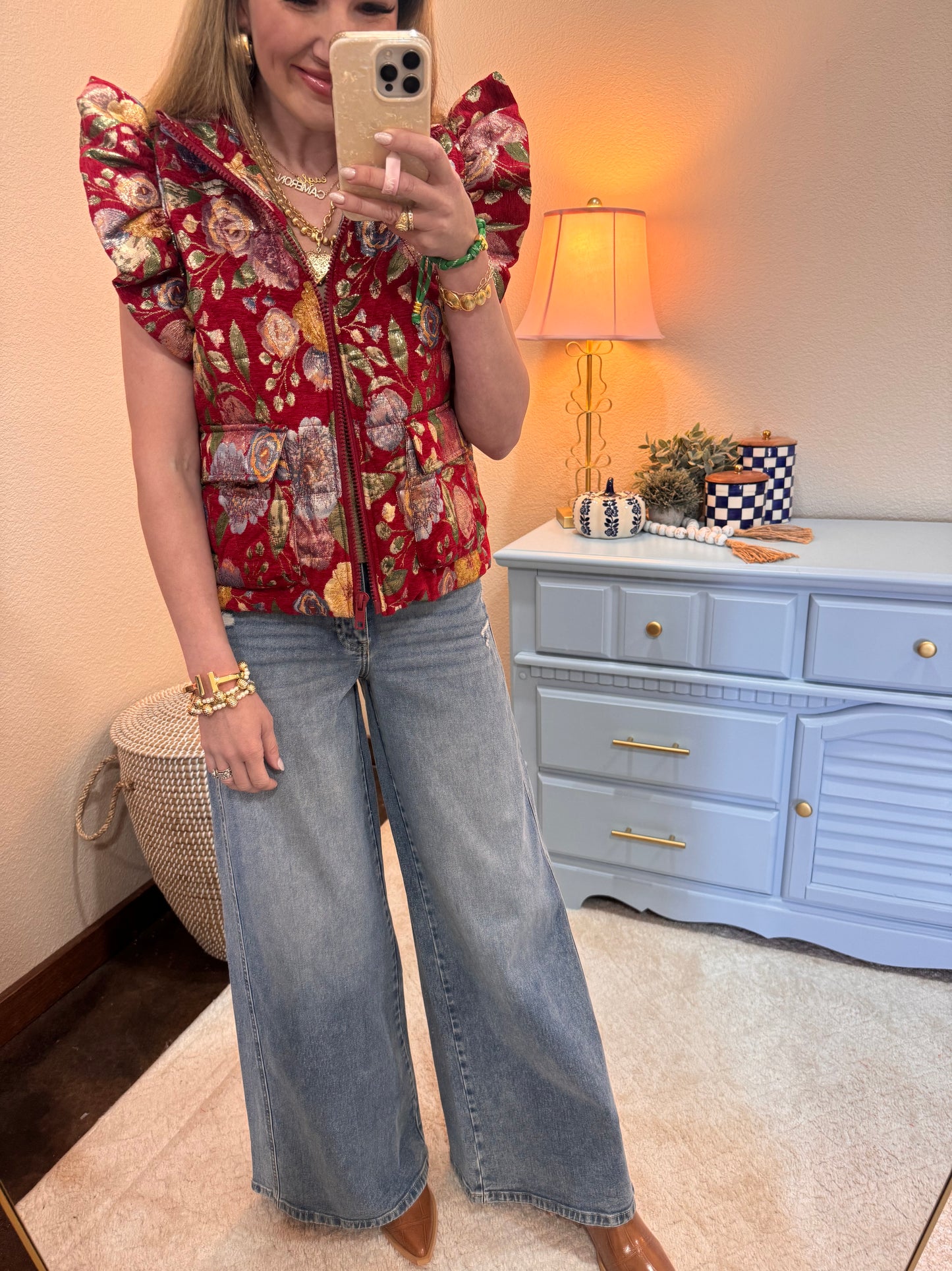 ZouZou Camel Croc Pattern Boots