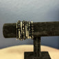 Set of 9 Black and Silver bead bracelet