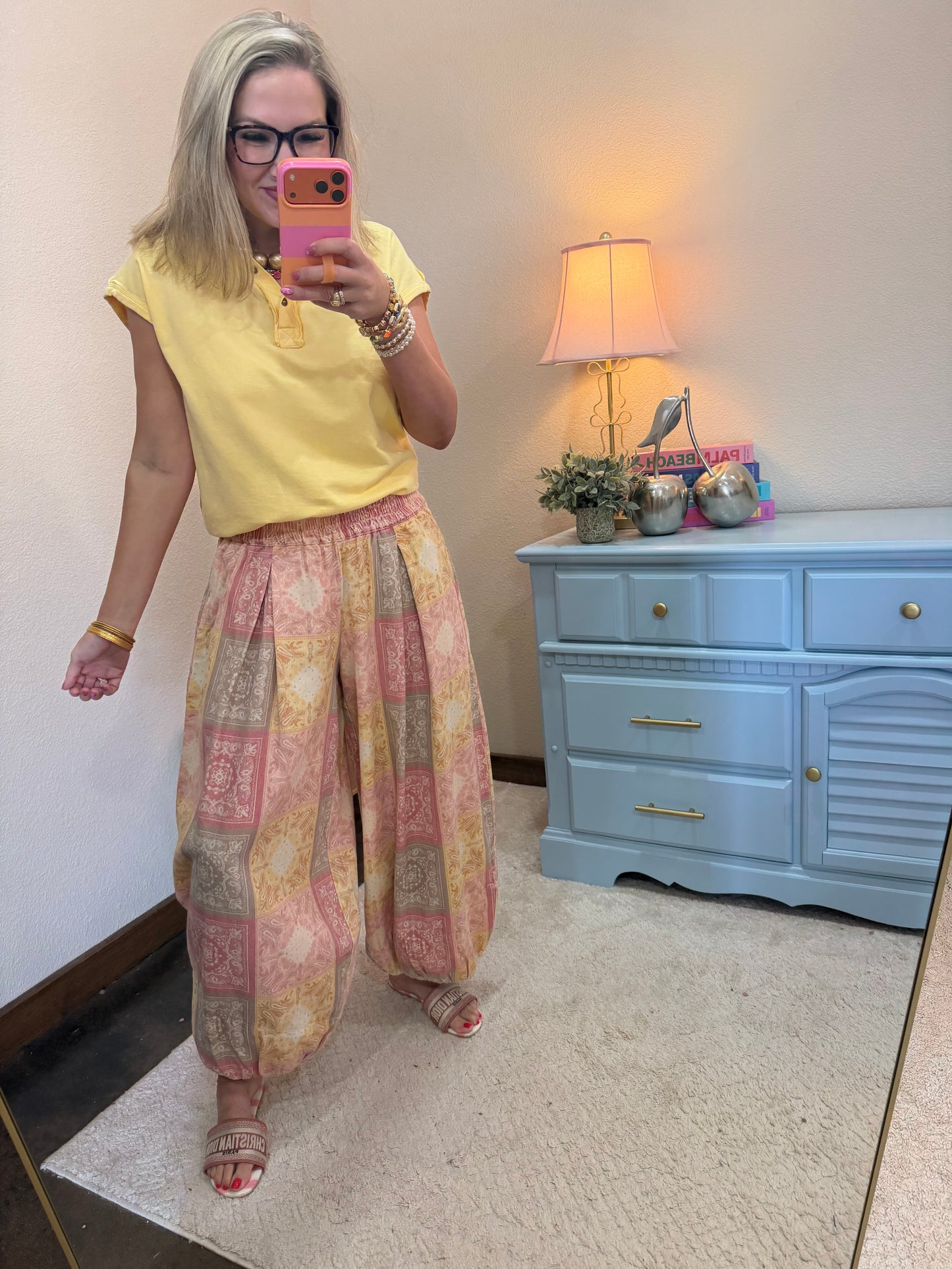 Butter Mocha Elastic Balloon Pants