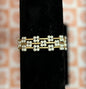 Set of 3 pearl cluster bracelet (gold and silver)