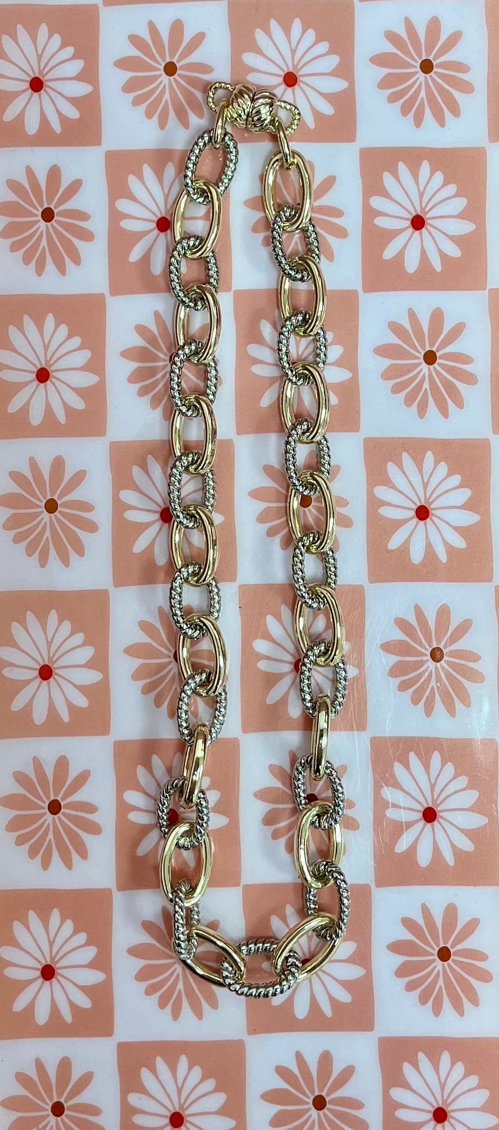 Gold and Silver Rope Magnetic Necklace
