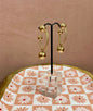 Twisted Thick Ball Hoop (silver and gold)