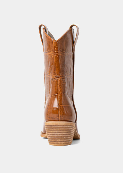 ZouZou Camel Croc Pattern Boots