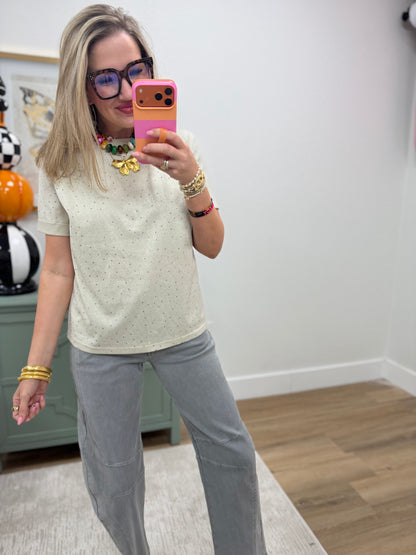 Sleet Barrel Leg Color Denim Pants