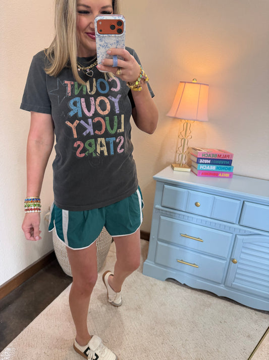 Count Your Lucky Stars Comfort Colors Graphic Tee