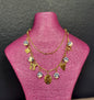 Charm Necklace with Blue & White Beads
