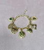 Gold Locket Charm Bracelet
