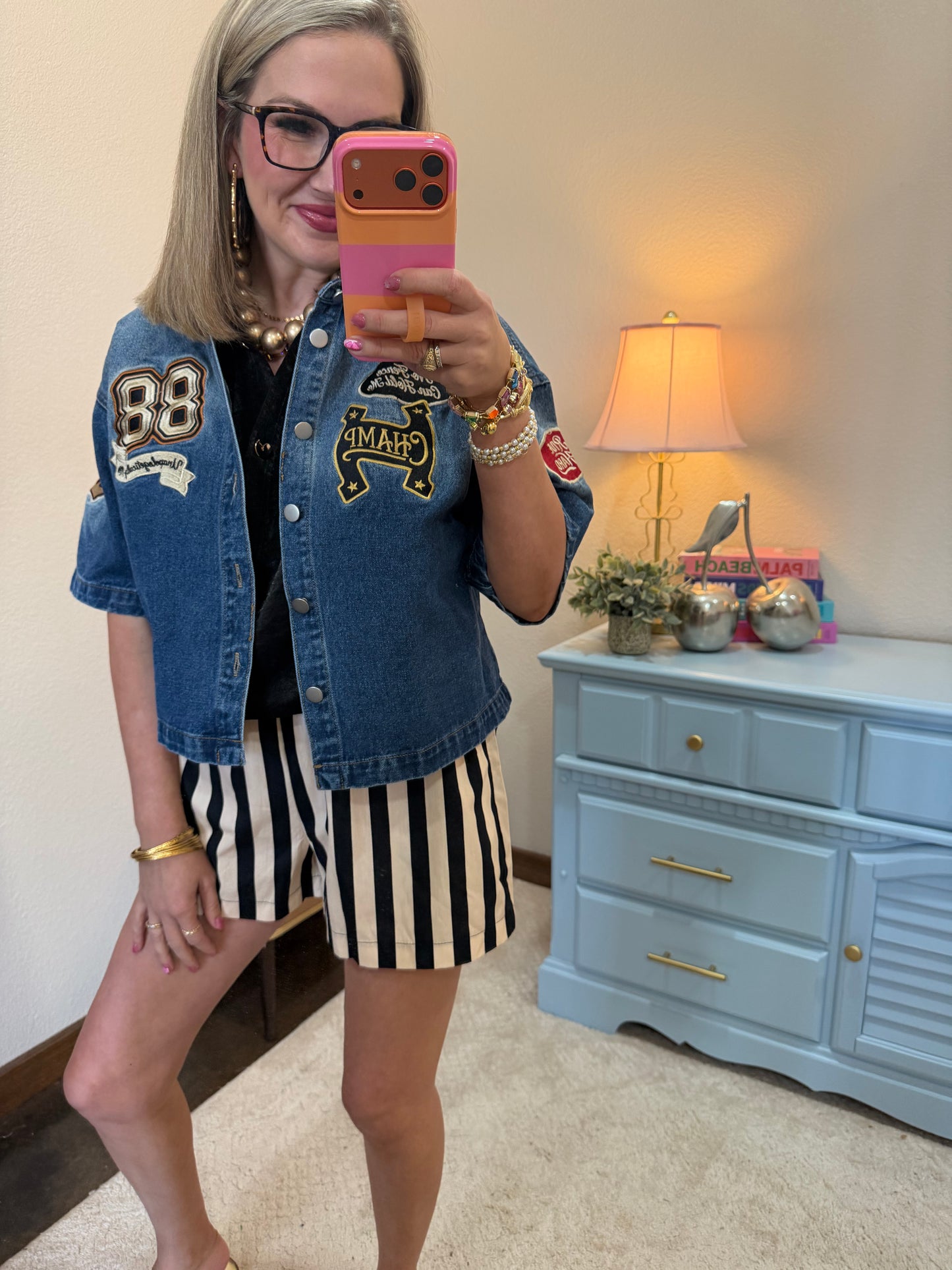 Denim Patchwork Shirt