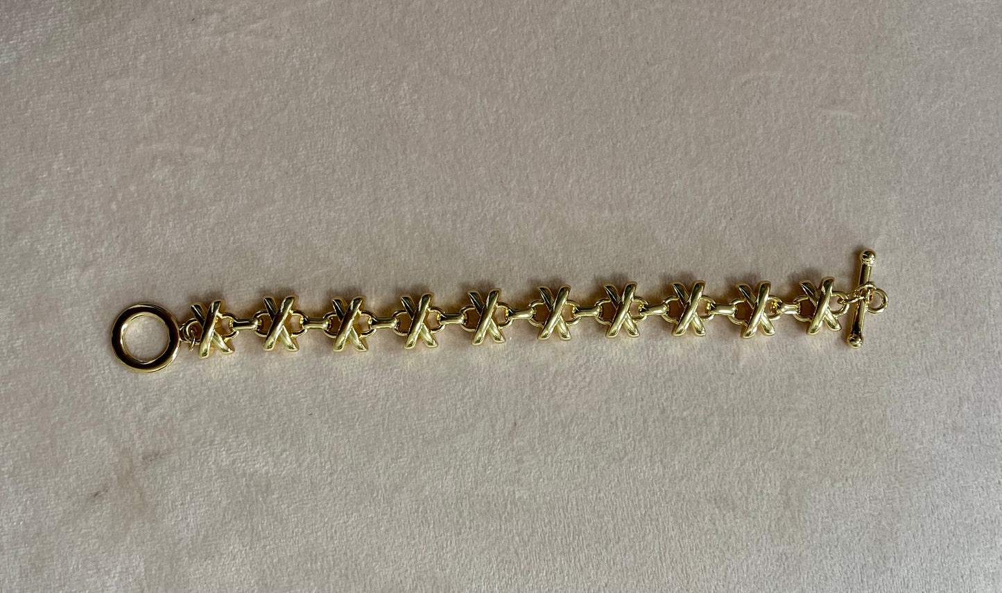 X Bracelet Gold