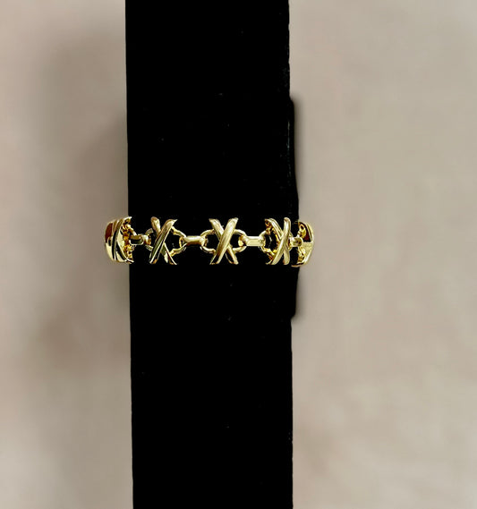 X Bracelet Gold