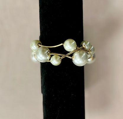 Set of 3 Multi Size Pearl Bracelets