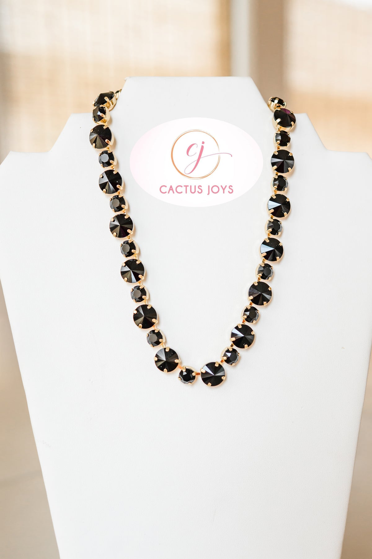 Luxe Black Crystal Necklace