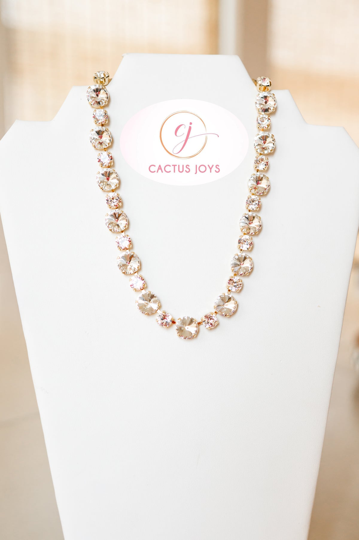 Luxe White Crystal Necklace