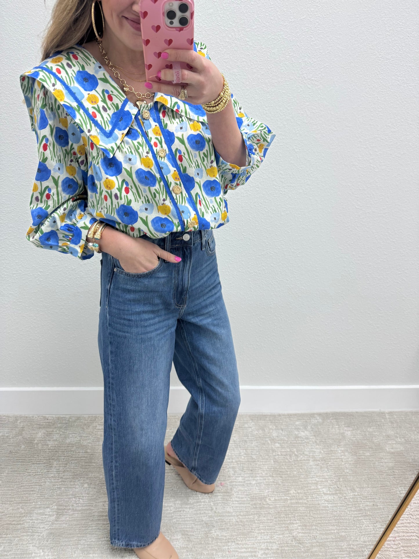 Straight Leg High Waist Jeans FS