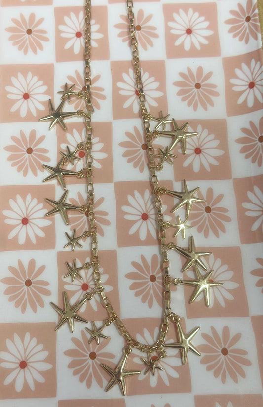 Multi Star Charm Necklace
