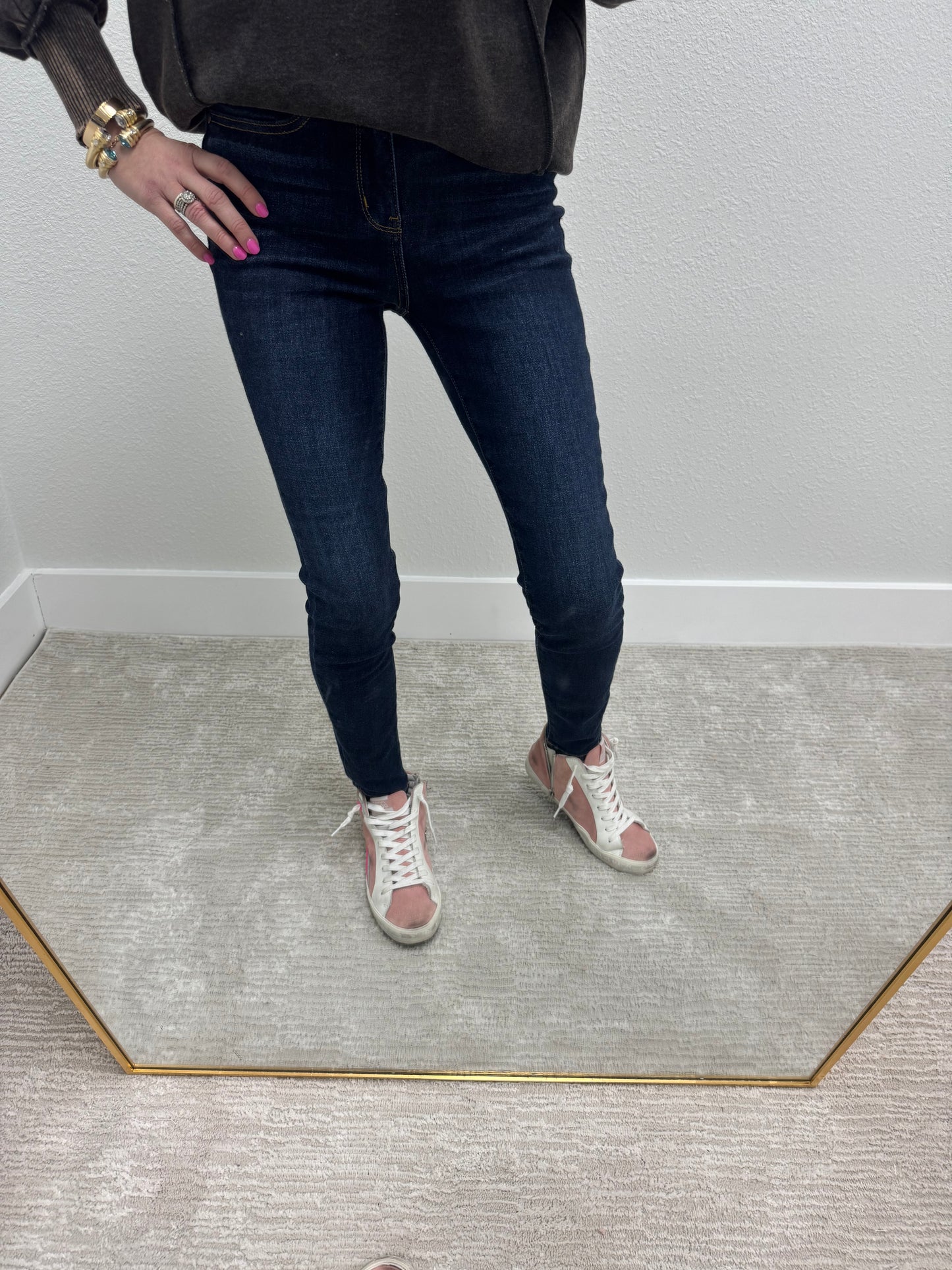 Judy Blue Medium Dark Skinny Jeans FS