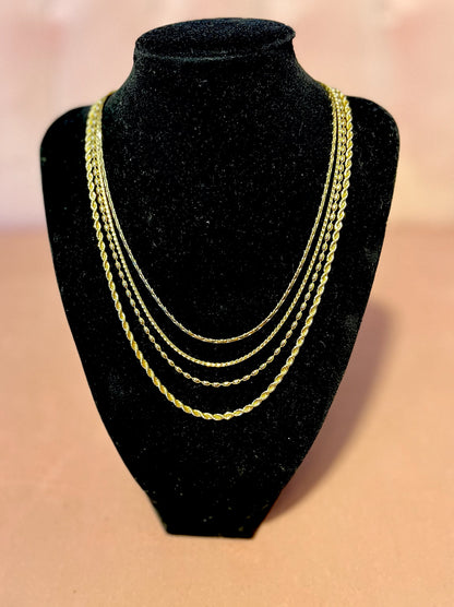 Four Strand Gold Necklace FS