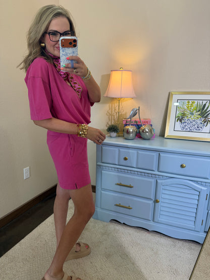 Pink Coastal Drift Pima Cotton Set