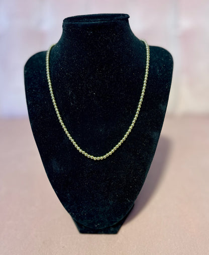 Stainless Steel 4mm Necklace: 4 Colors