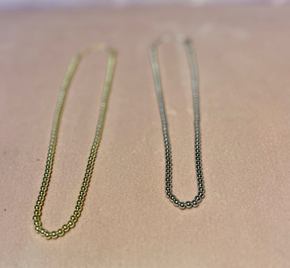Stainless Steel 4mm Necklace: 4 Colors