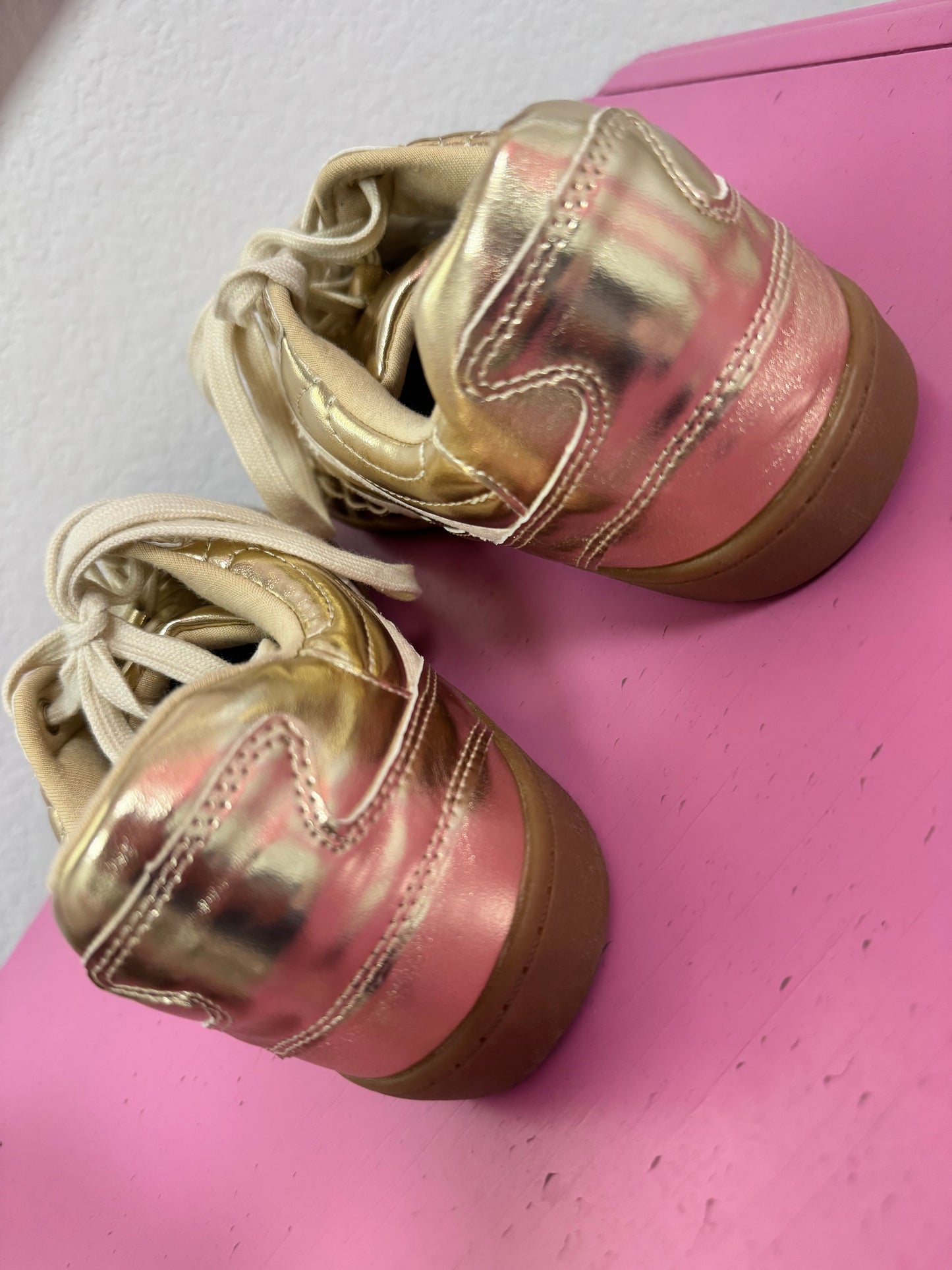 Gold Metallic Sneakers