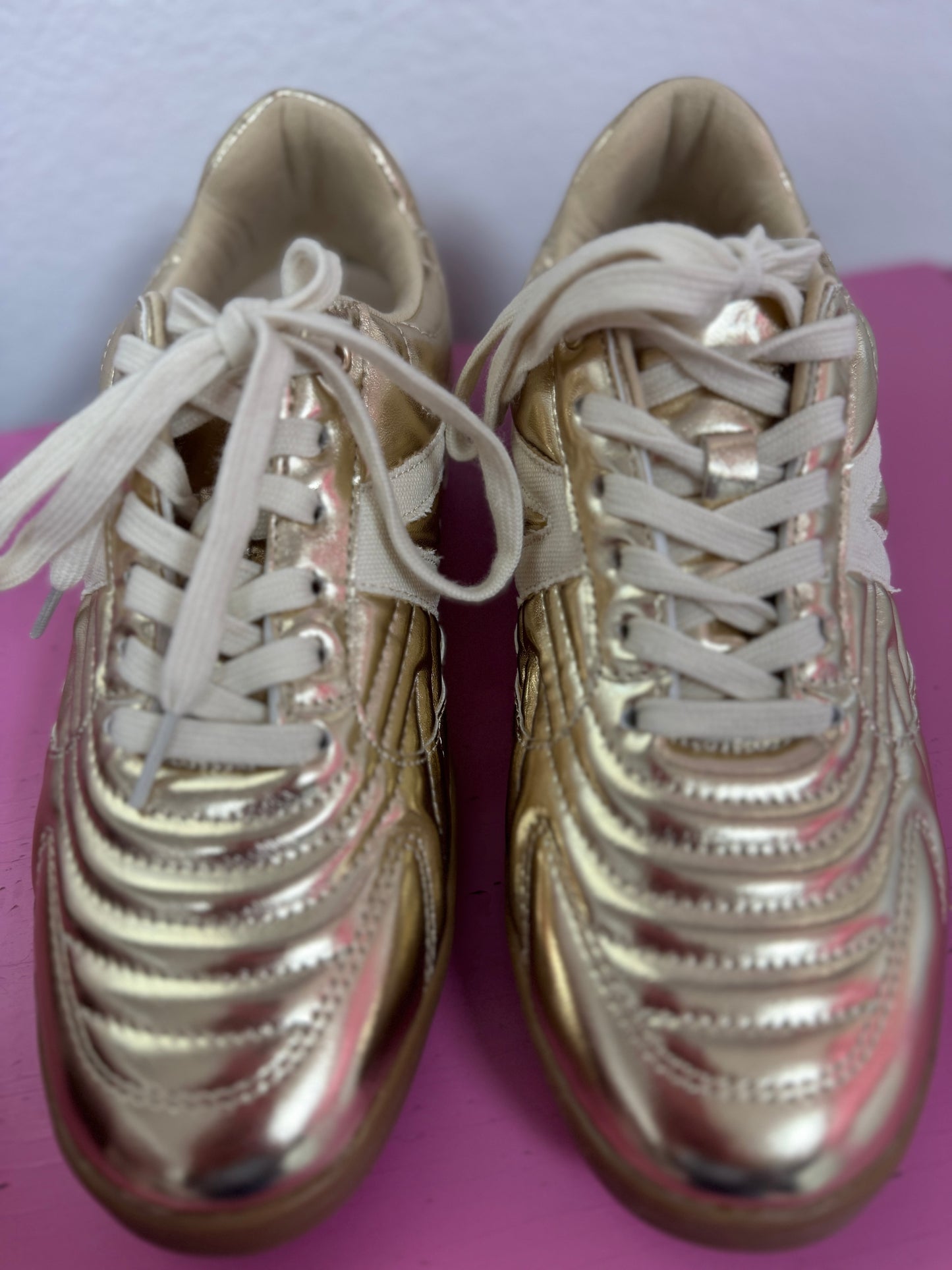 Gold Metallic Sneakers