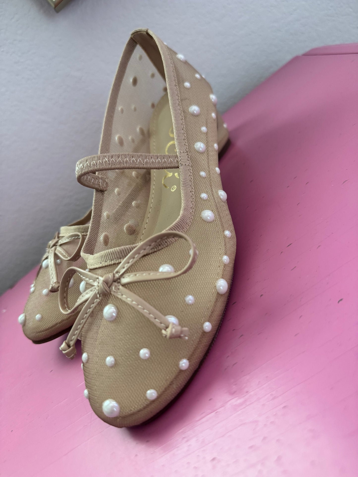Pearl Embellished Mary Jane Shoe