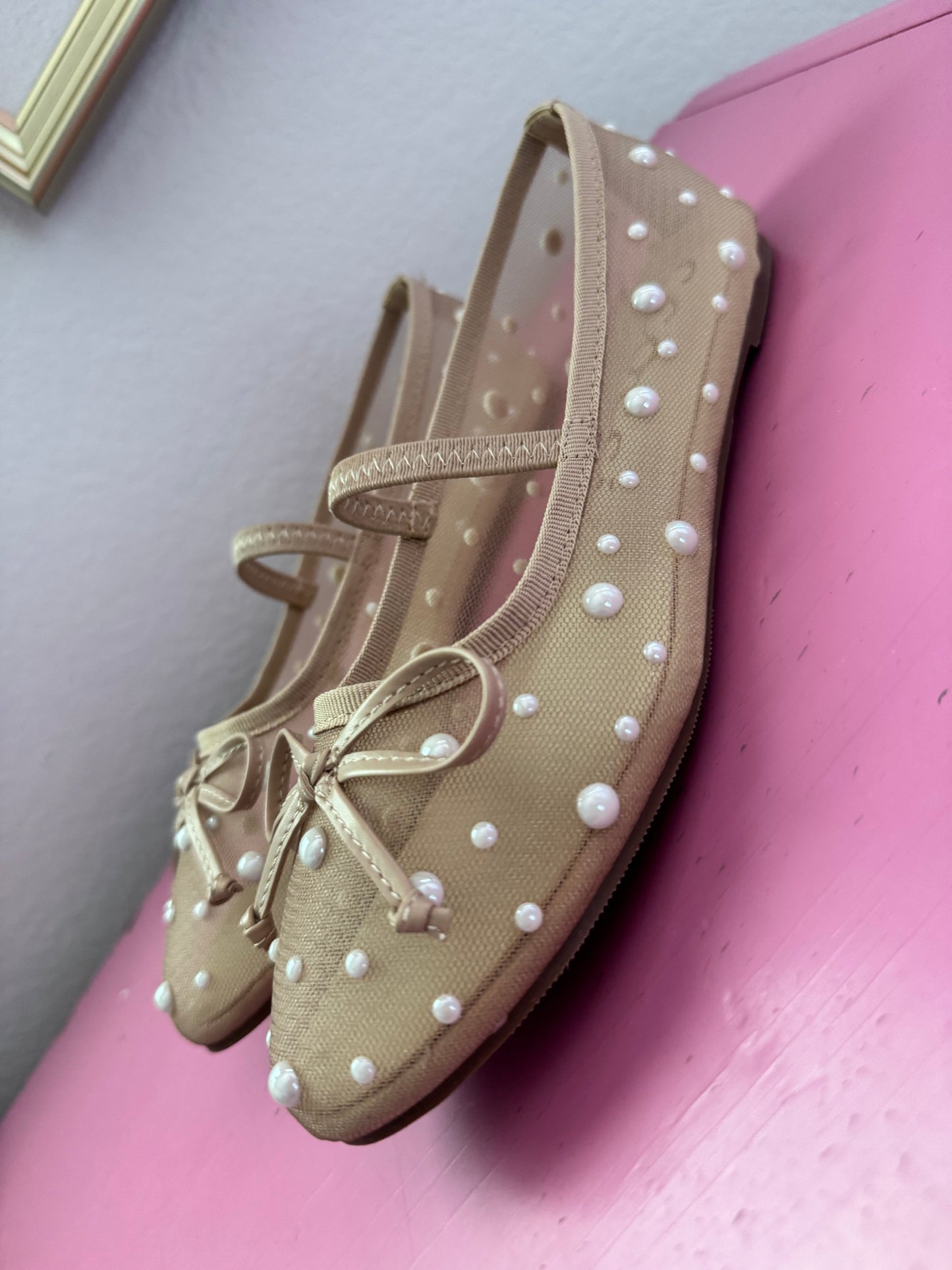Pearl Embellished Mary Jane Shoe