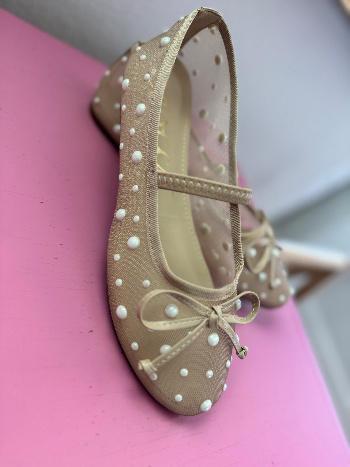Pearl Embellished Mary Jane Shoe