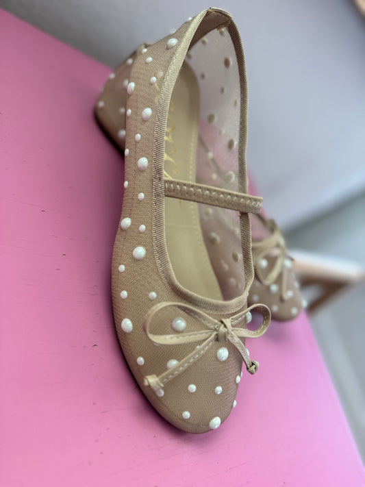 Pearl Embellished Mary Jane Shoe