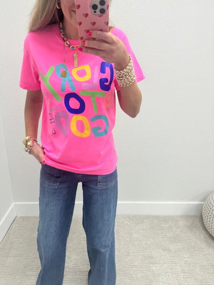 Neon Pink Glory To God Graphic FS