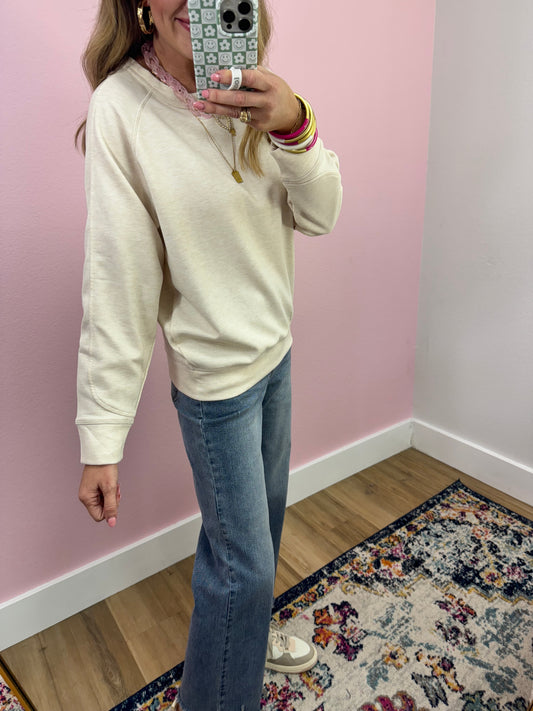 Beige Scuba Crew Neck FS