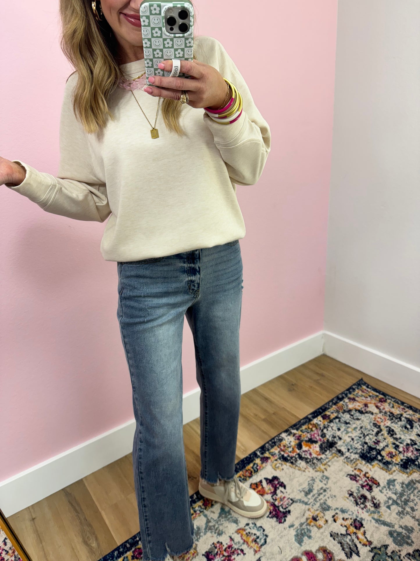 KanCan High Rise Slim Wide Leg Jean