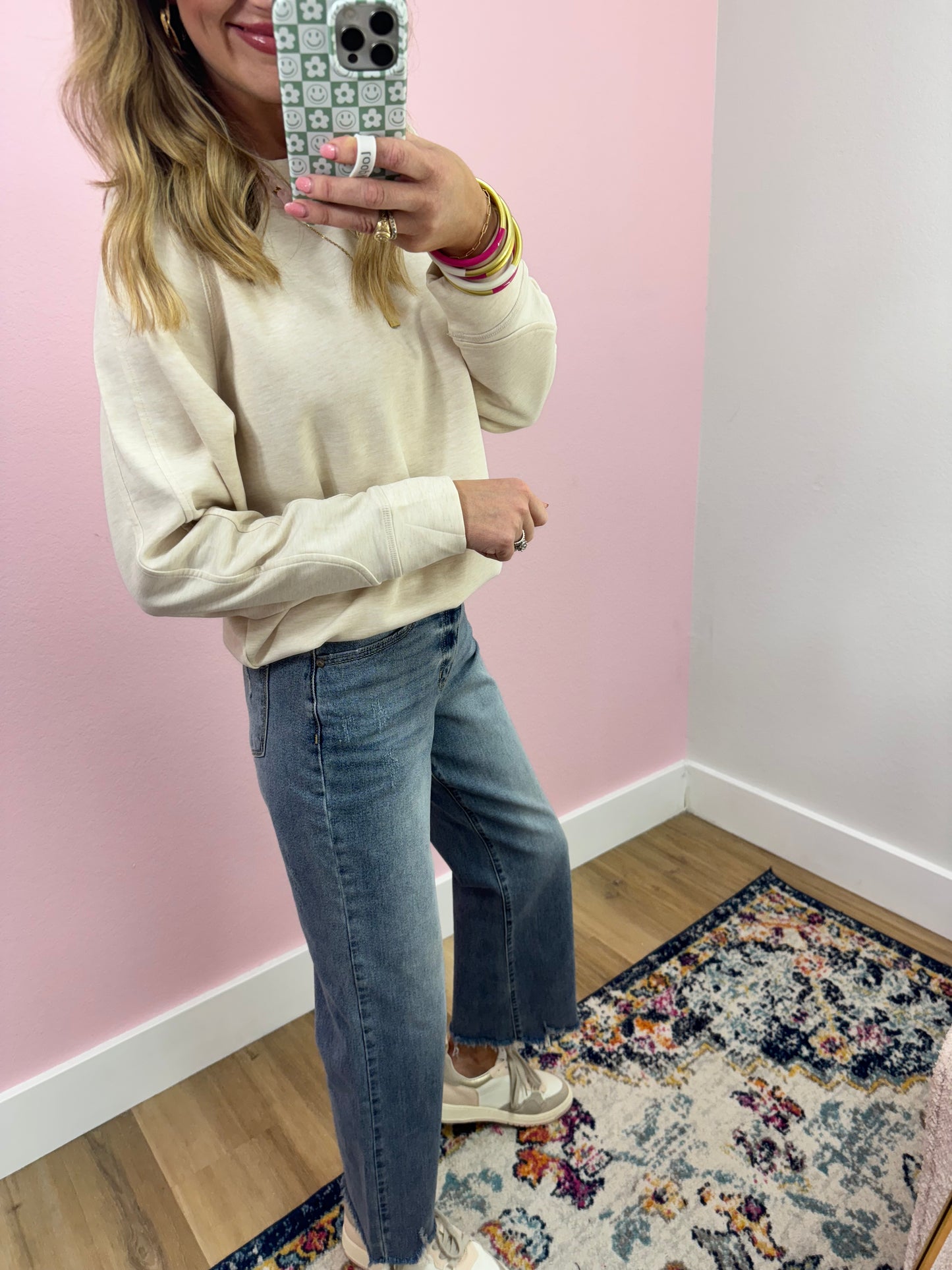 KanCan High Rise Slim Wide Leg Jean