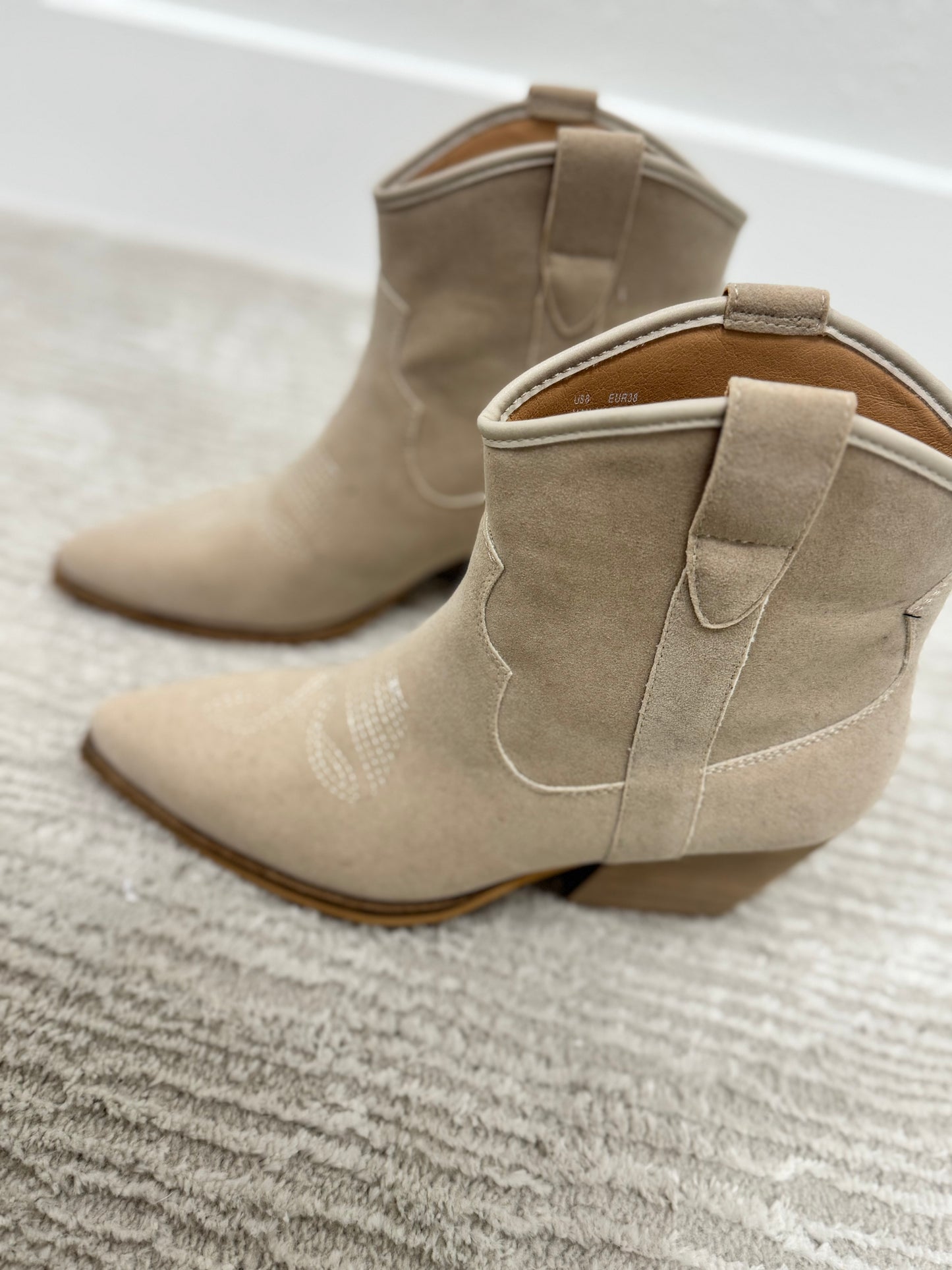 Bone Suede Bootie FS